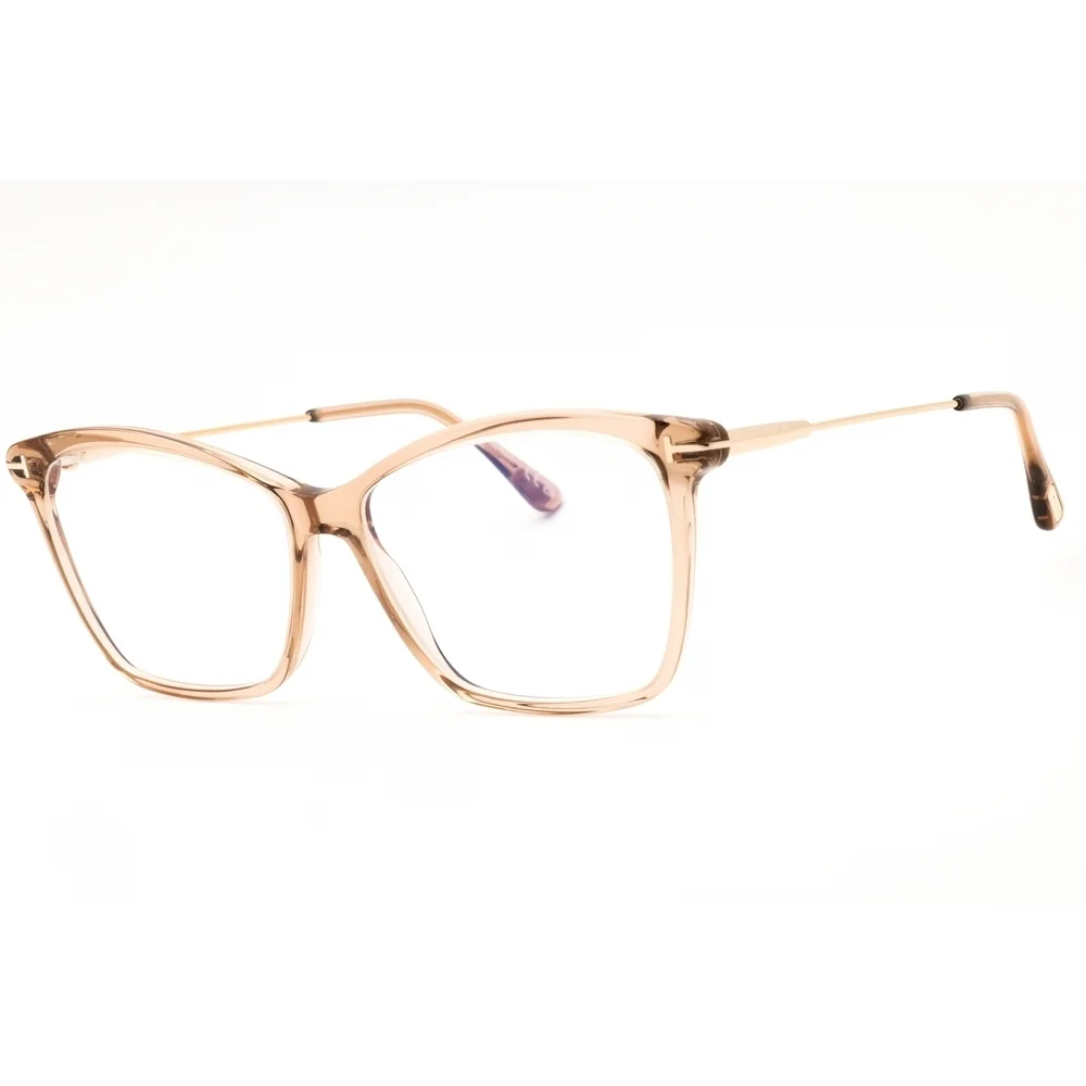 Tom Ford FT5687 Eyeglasses Light Brown Acetate Cat-Eye